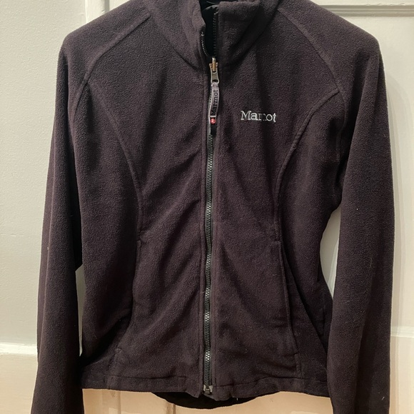 Black Marmot Fleece Jacket - Picture 2 of 4